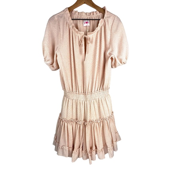 Buddy Love Coquette Dress Womens Small Mini Tiered Ruffle Milkmaid Cottage NWOT - Picture 2 of 13